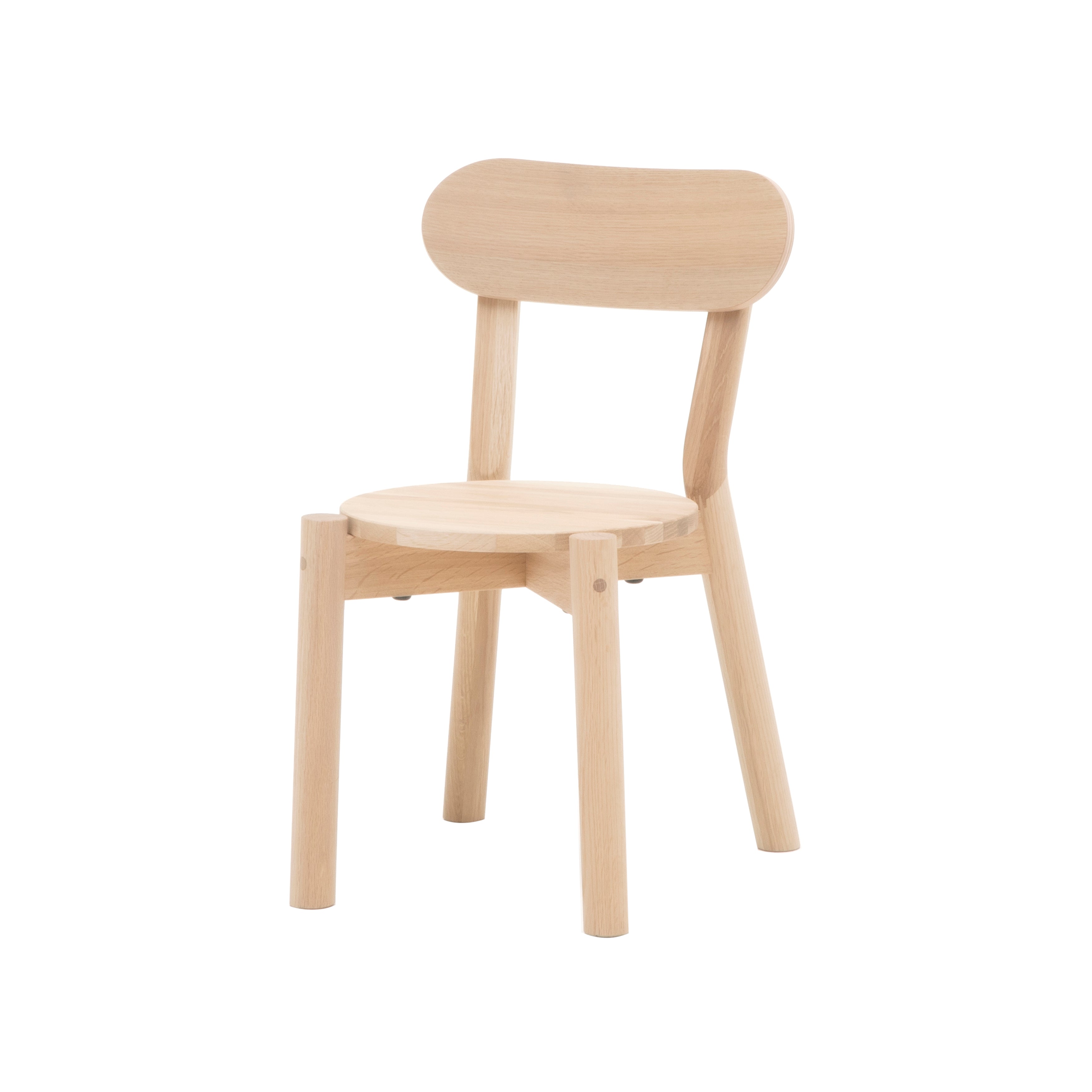 Castor Kids Chair: Pure Oak