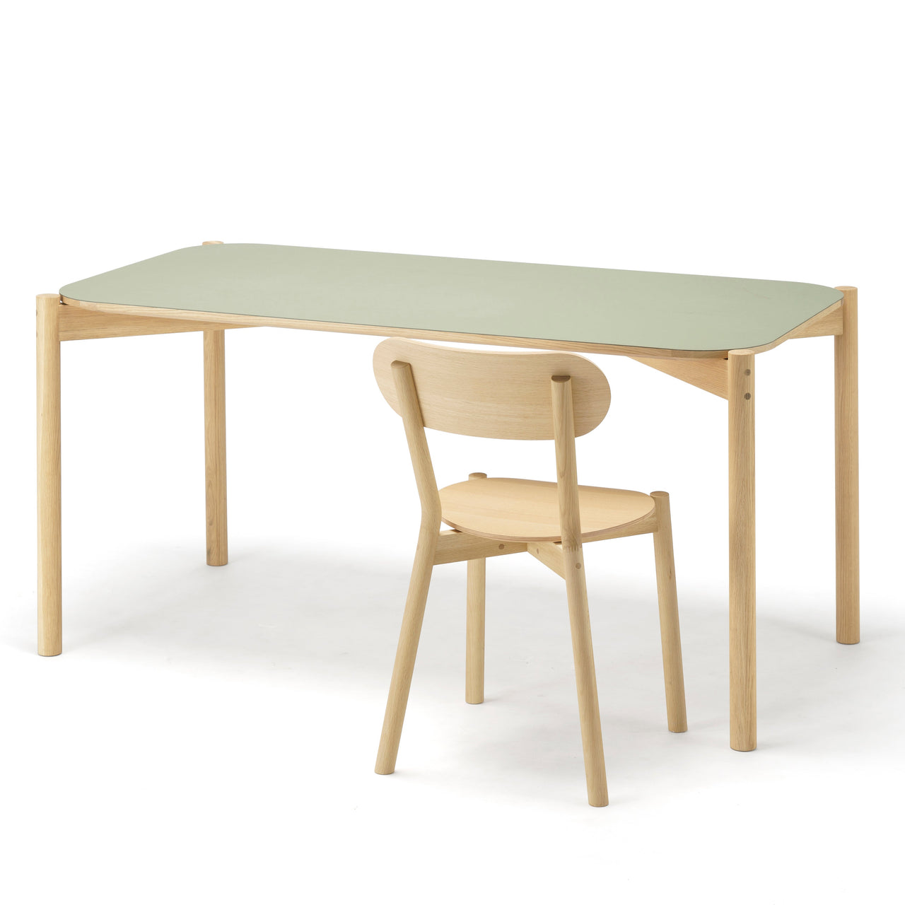 Castor Dining Table: Linoleum + LS