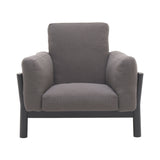 Castor Sofa 1 Seater: Black Oak