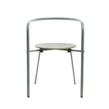 Simplex Stackable Chair: Set of 2 + Without Backrest + Cement Grey