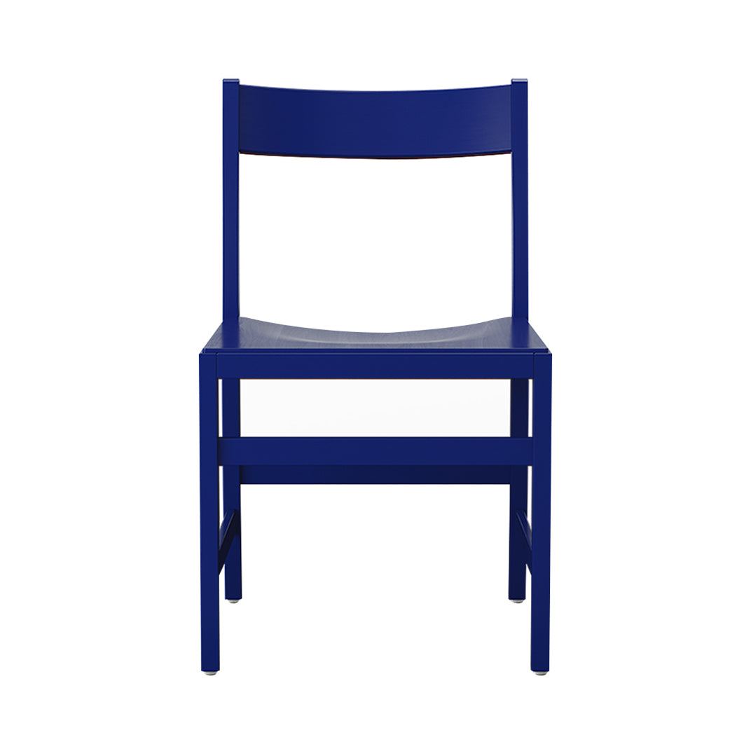 Waiter XL Chair: Ultramarine Blue Lacquered Beech
