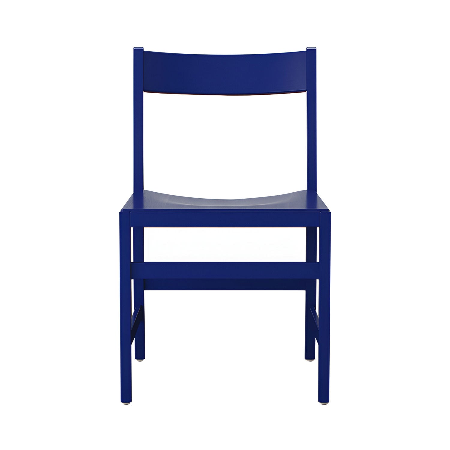 Waiter XL Chair: Ultramarine Blue Lacquered Beech