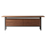 Chicago Wooden Door Sideboard: Large + Super-Matt Walnut + Super-Matt Walnut 