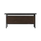 Chicago Wooden Door Sideboard: Small + Silestone Marquina + Dark Stained Walnut