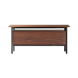 Chicago Wooden Door Sideboard: Small + Super-Matt Walnut + Super-Matt Walnut