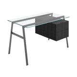 Homework 1 Desk: Double Drawer Right with Glass Top