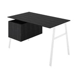 Homework 1 Desk: File Drawer Left + White + Black Oak + Black Oak
