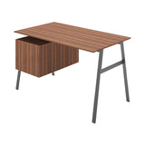 Homework 1 Desk: File Drawer Left + Gun Metal + Walnut + Walnut