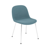 Fiber Side Chair: Tube Base + Recycled Shell + Upholstered + Chrome