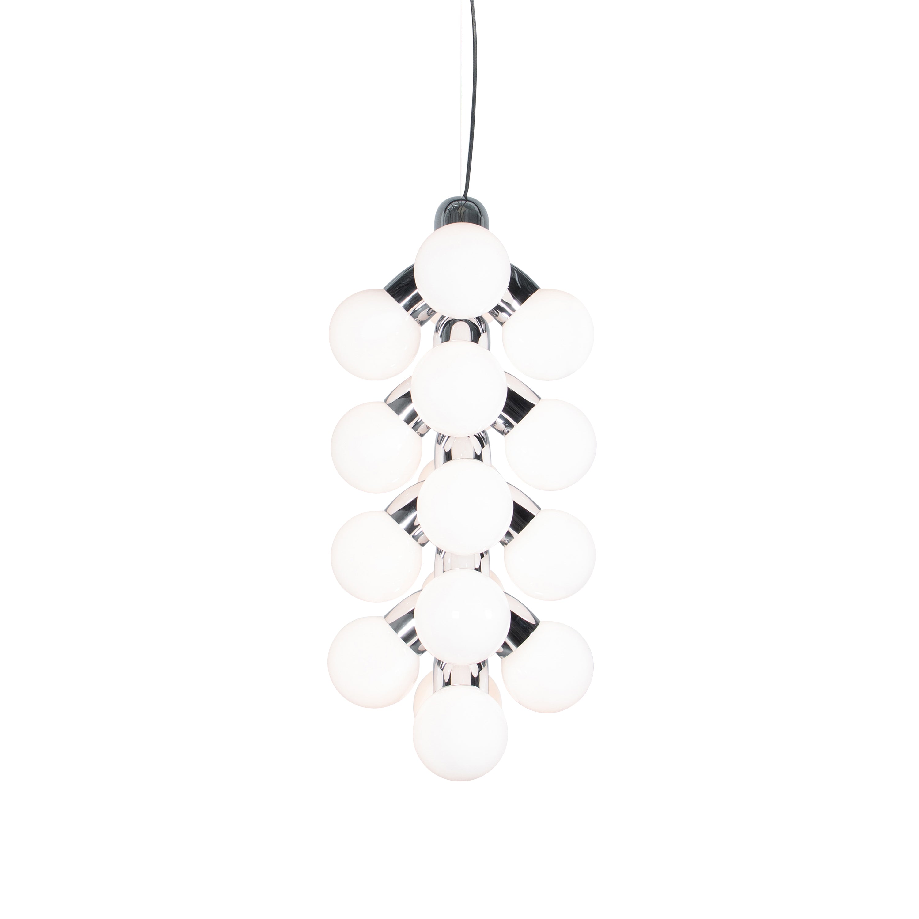 Vine Pendant Light: Chrome + Vine 9 + Chrome