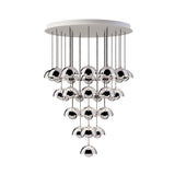 Flowerpot Chandelier VP10 + Brass-Plated + Chrome-Plated