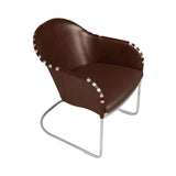 Ingo Easy Chair: Chrome + Tarnsjo Leather Cigar