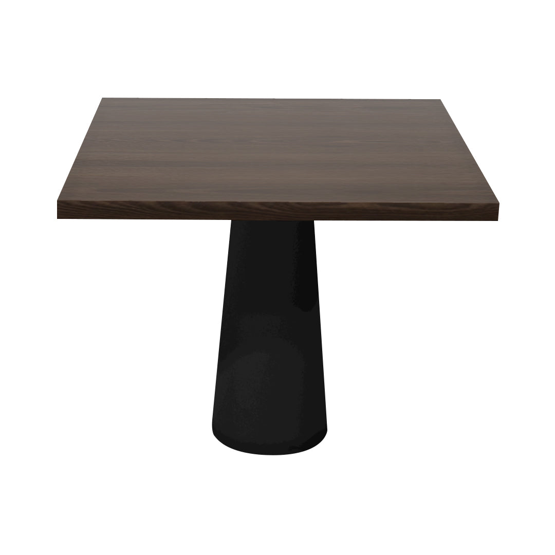 Container Square Table: Large + Cinnamon Stained + Black