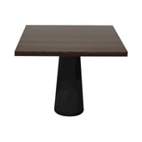 Container Square Table: Large + Cinnamon Stained + Black