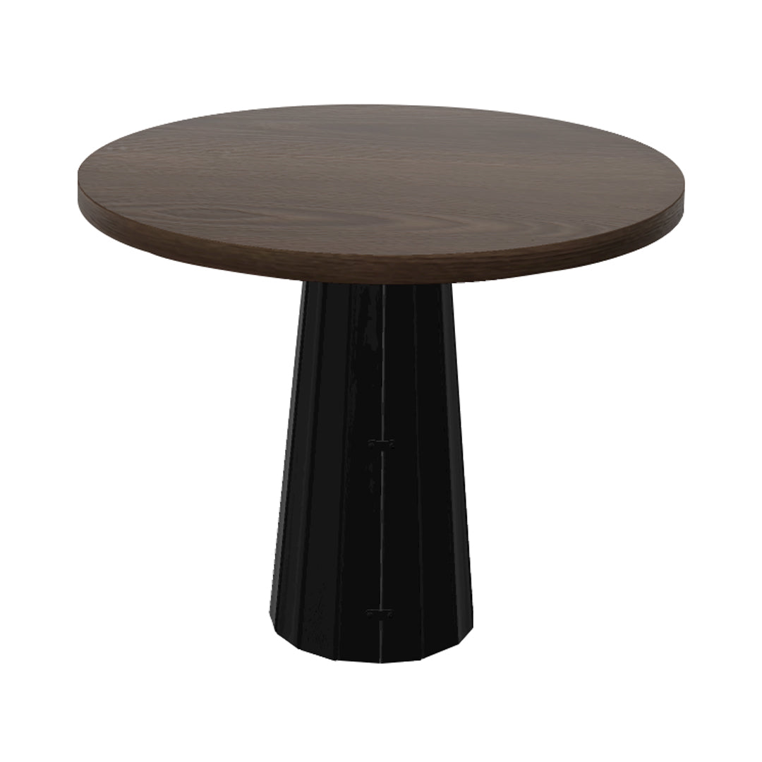Container Round Table: Small + Bodhi Cover + Cinnamon Stained + Black