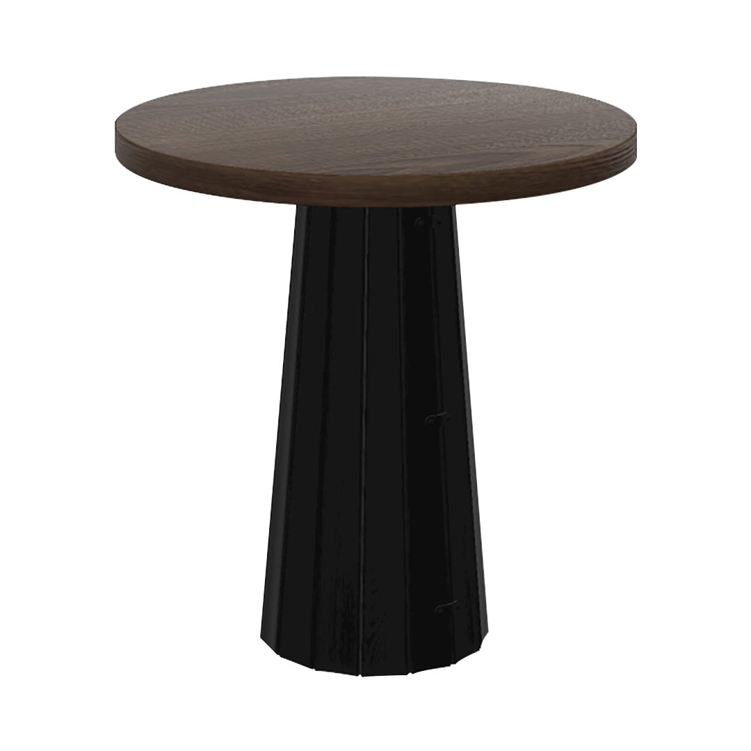 Container Round Table: Extra Small + Bodhi Cover + Cinnamon Stained + Black