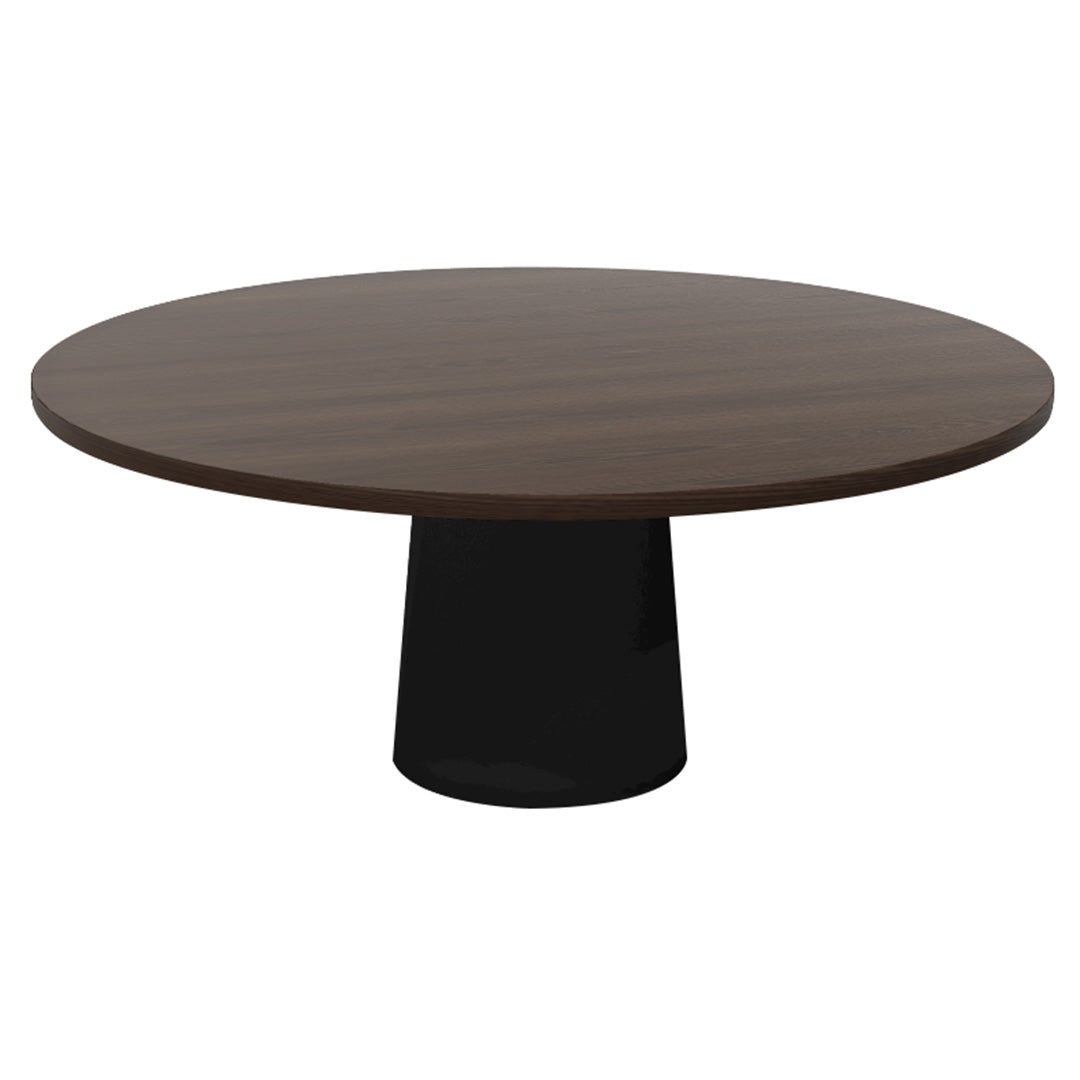 Container Round Table: XXL + Cinnamon Stained + Black