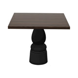 Container Square Table: Large + New Antiques + Cinnamon Stained + Black
