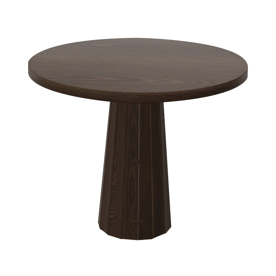 Container Round Table: Small + Bodhi Cover + Cinnamon Stained + Cinnamon