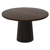 Container Round Table: Medium + Bodhi Cover + Cinnamon Stained + Grey