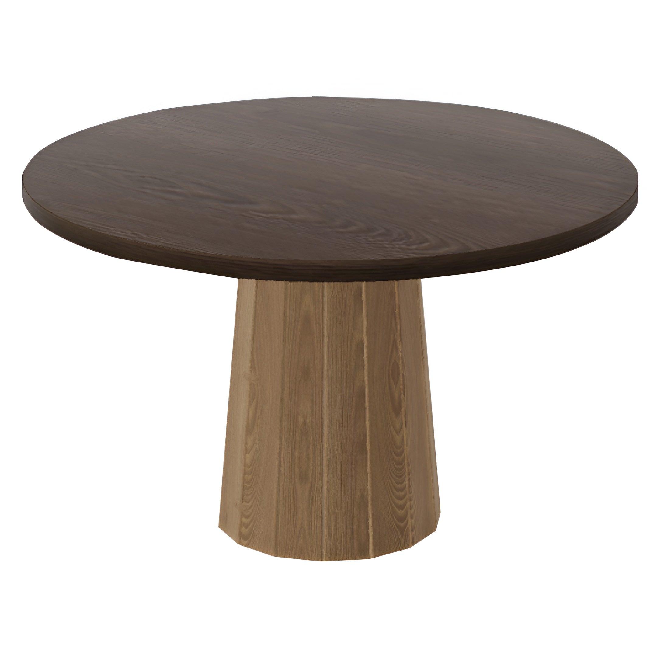 Container Round Table: Medium + Bodhi Cover + Cinnamon Stained + Natural Oil
