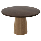 Container Round Table: Medium + Bodhi Cover + Cinnamon Stained + Natural Oil