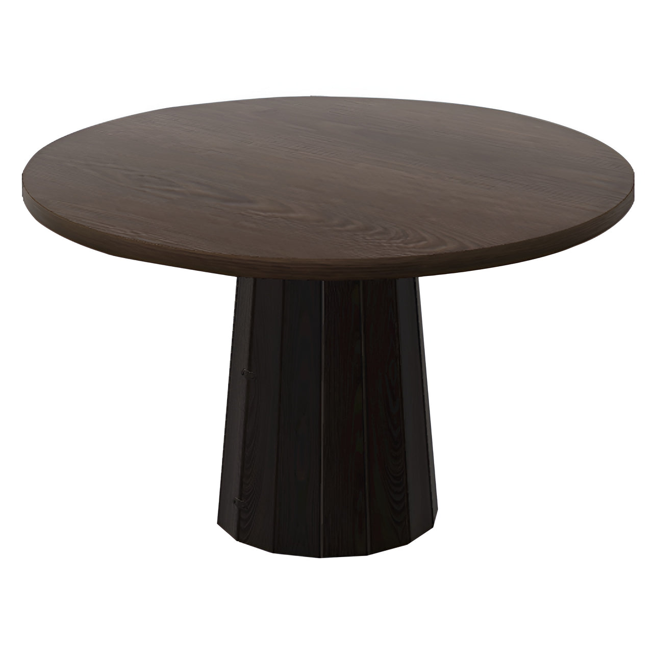 Container Round Table: Medium + Bodhi Cover + Cinnamon Stained + Wenge