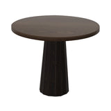 Container Round Table: Small + Bodhi Cover + Cinnamon Stained + Wenge
