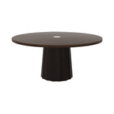 Container Round Table: Extra Large + Bodhi Cover + Cinnamon Stained with Hole + Wenge