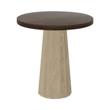 Container Round Table: Extra Small + Bodhi Cover + Cinnamon Stained + White wash