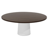 Container Round Table: XXL + Cinnamon Stained + White