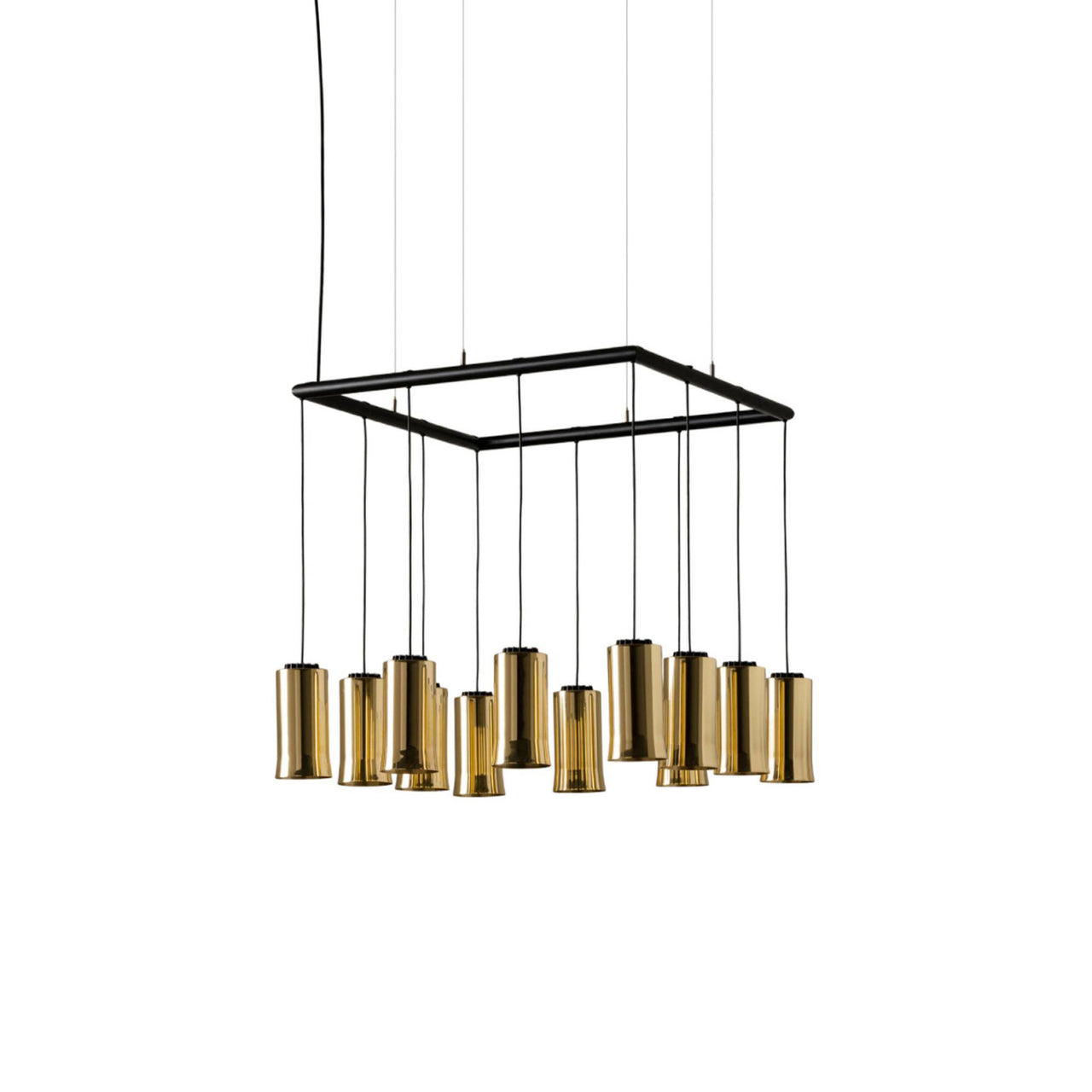 Cirio Cuadrada Pendant Lamp: Polished Brass