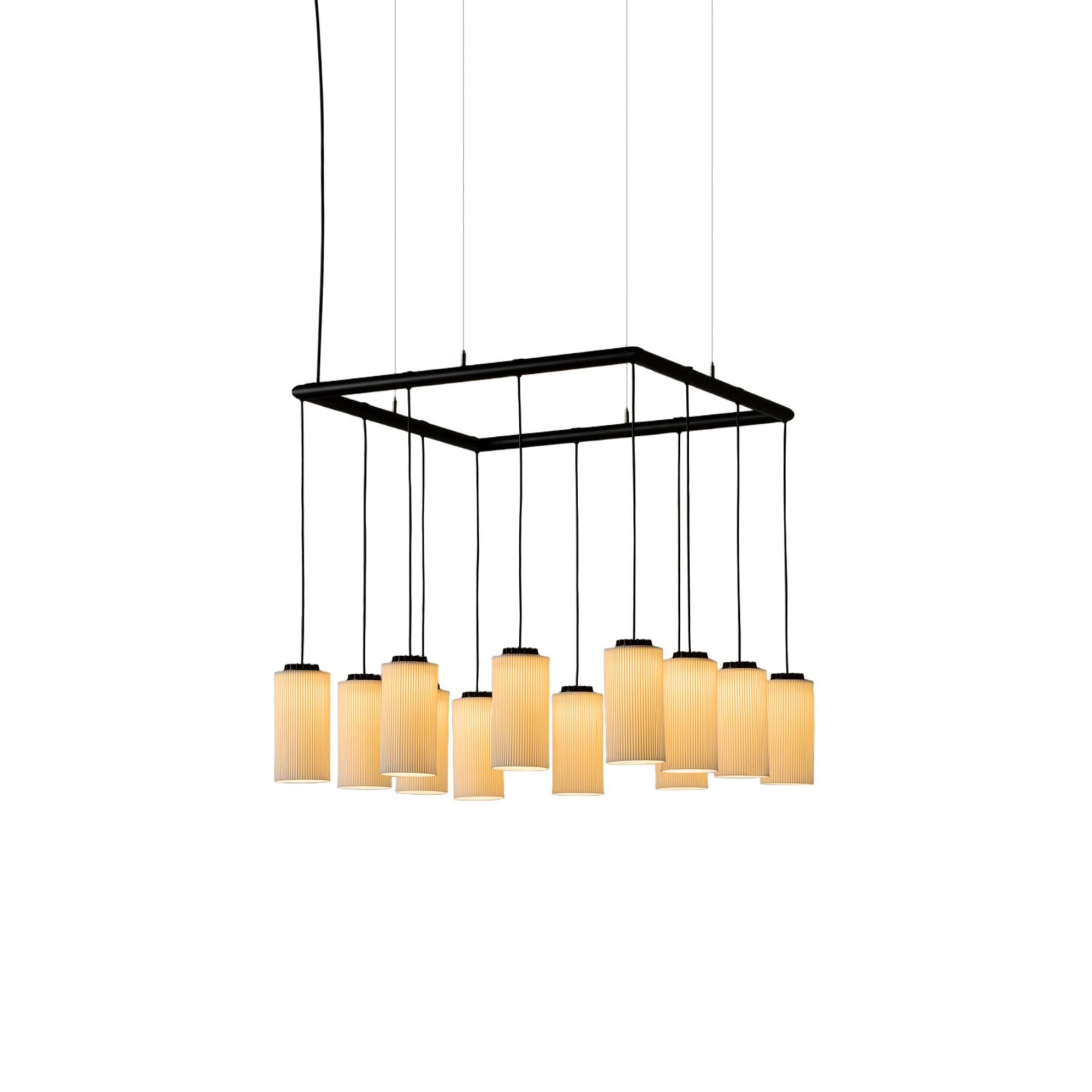 Cirio Cuadrada Pendant Lamp: White Pana Porcelain