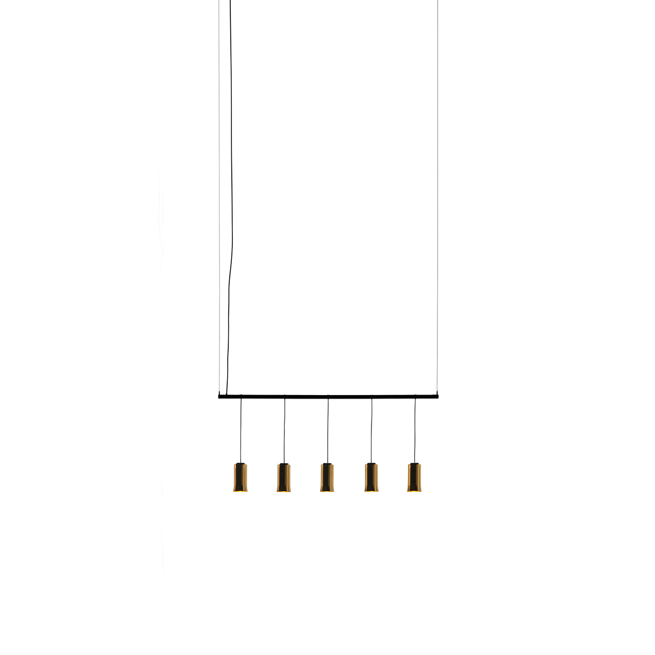 Cirio Lineal Pendant Lamp: 1 + Polished Brass