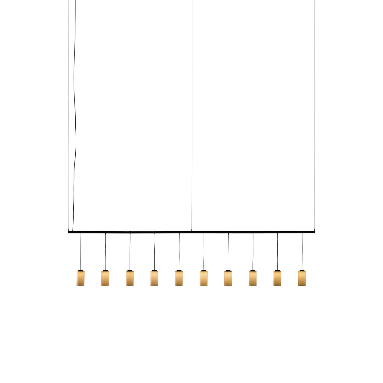 Cirio Lineal Pendant Lamp: 2 + White Porcelain