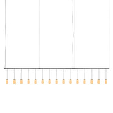 Cirio Lineal Pendant Lamp: 3 + White Opal Glass