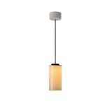 Cirio Simple Pendant Lamp: White Porcelain + White