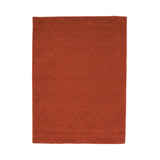 Classic Minimum Cut Out Pattern Rug: Small + Coral