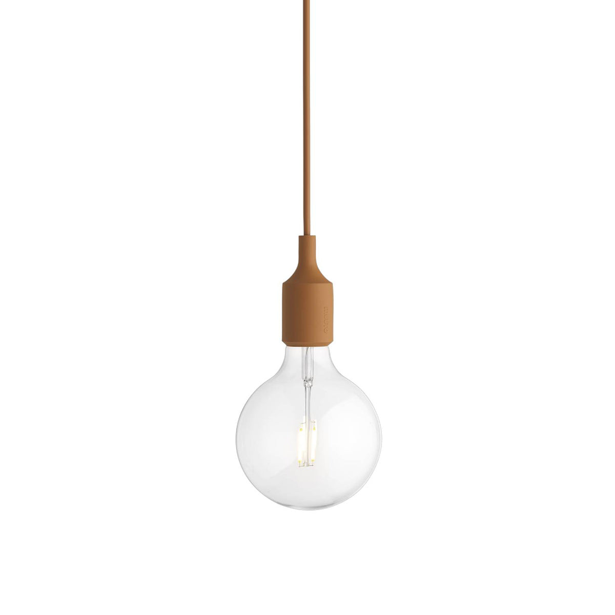 E27 Pendant Lamp: Clay Brown