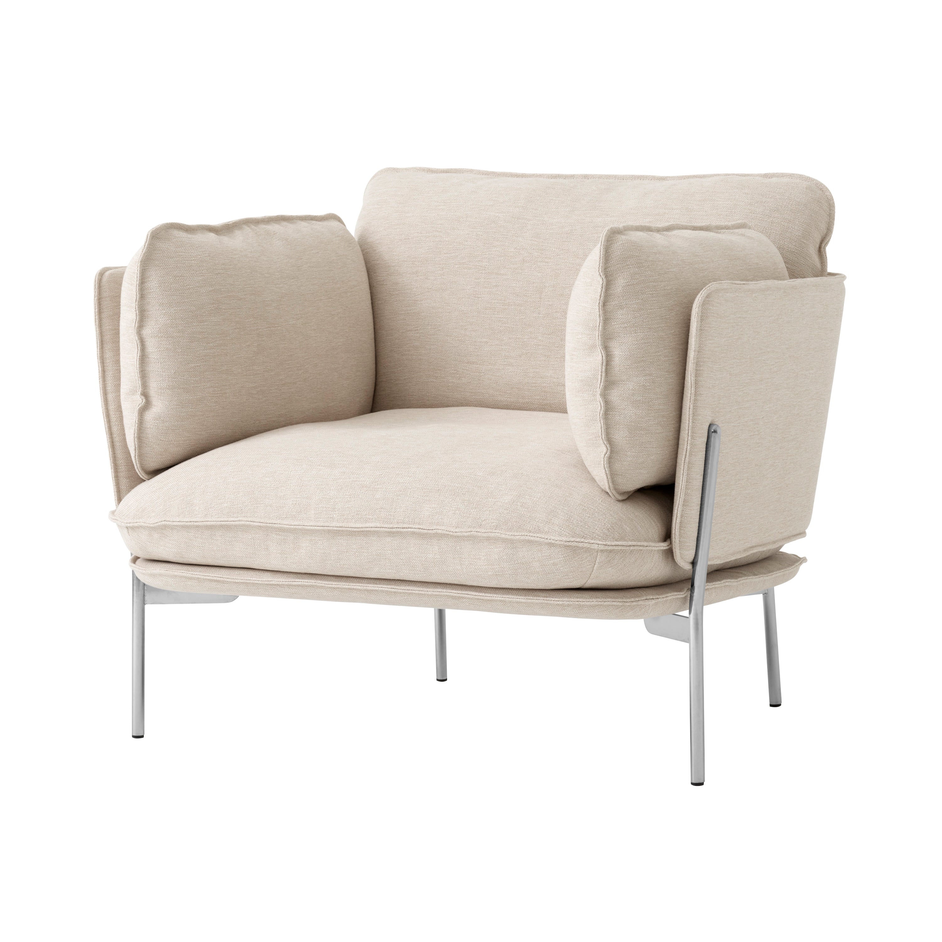 Cloud LN1 Lounge Chair: Chrome