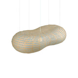 Cloud Suspension Light: Large - 67.6 + Bamboo + Blue + White