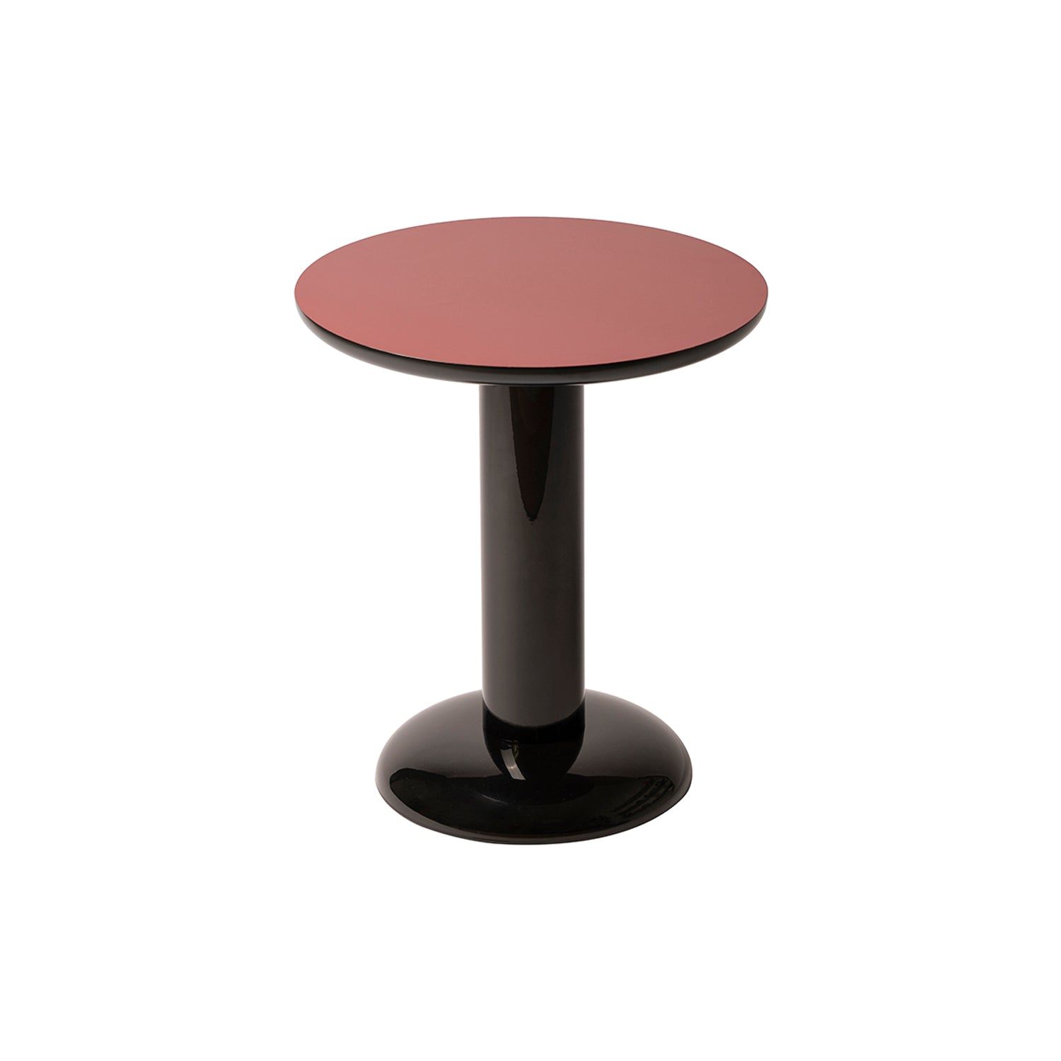 Thing Side Table: Large + Burgundy + Black