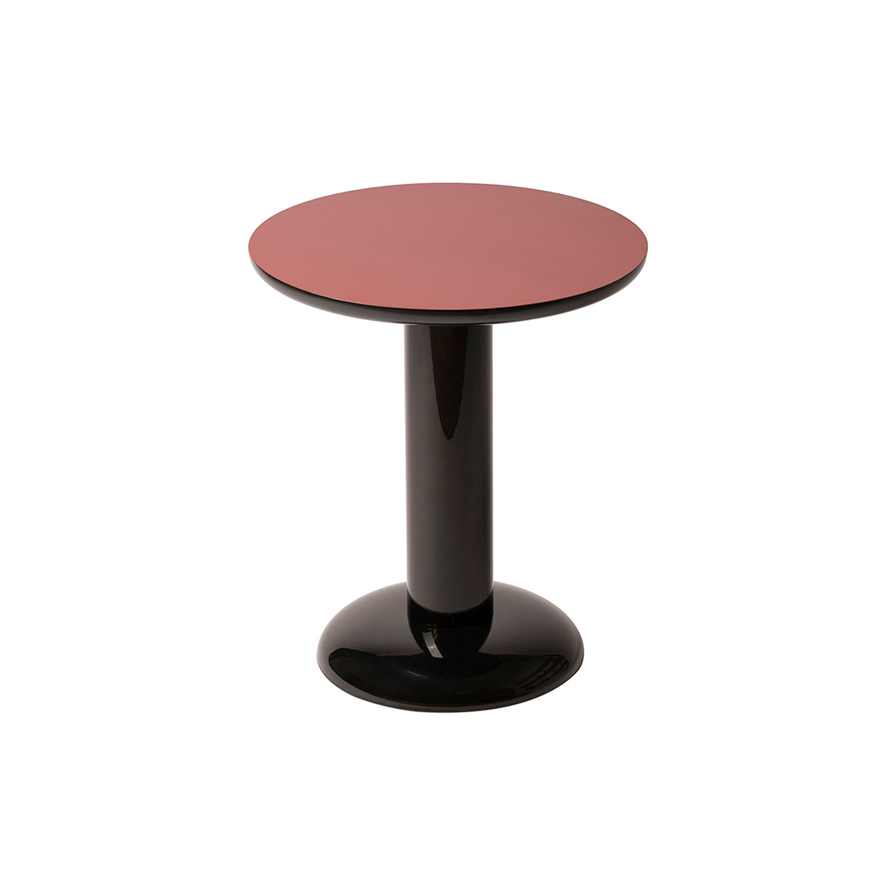 Thing Side Table: Large + Burgundy + Black