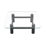 Boundary Coffee Table: Square + Black Stained Ash