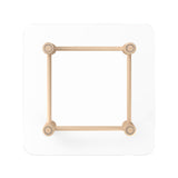 Boundary Coffee Table: Square + Natural Beech