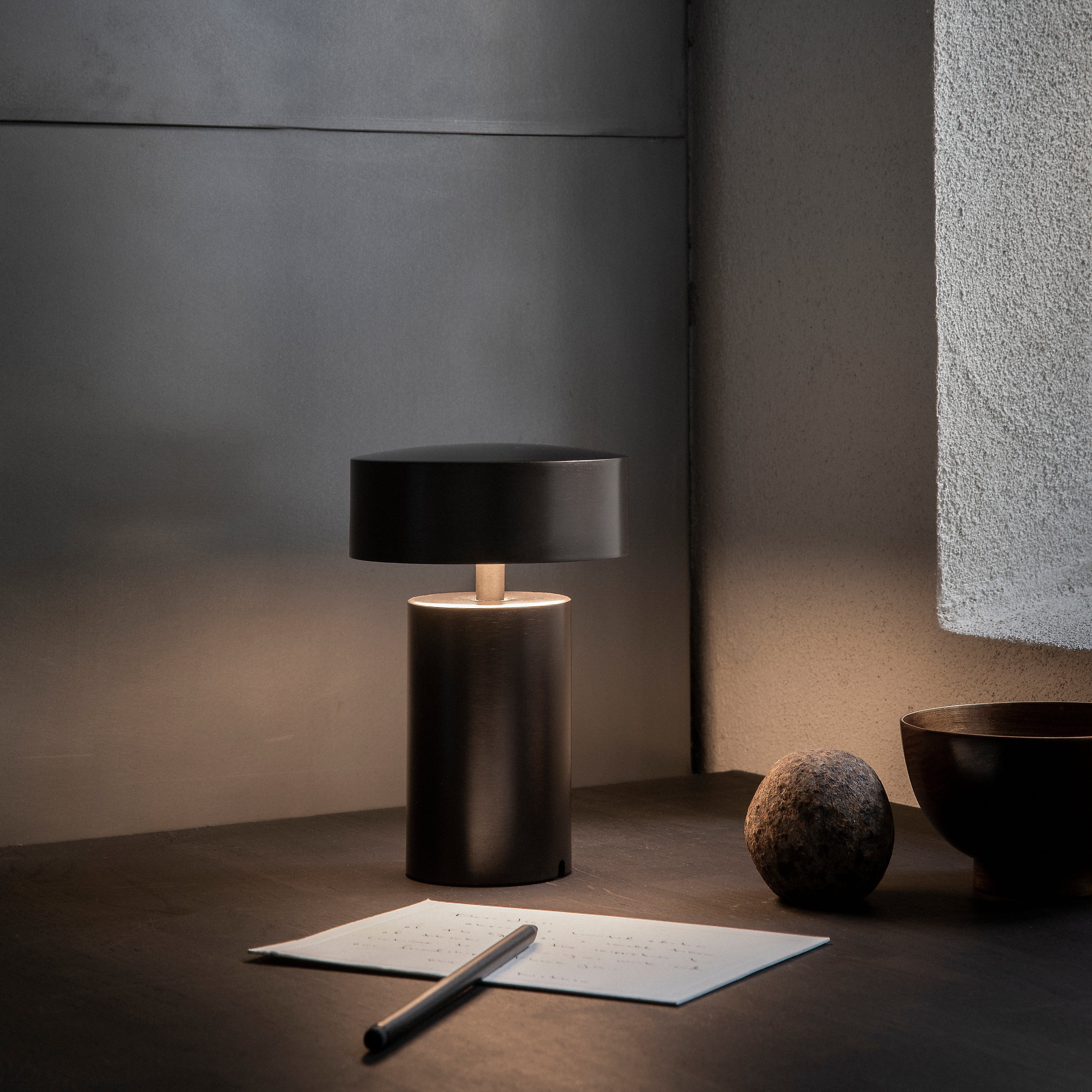 Column Portable Table Lamp: Quick Ship