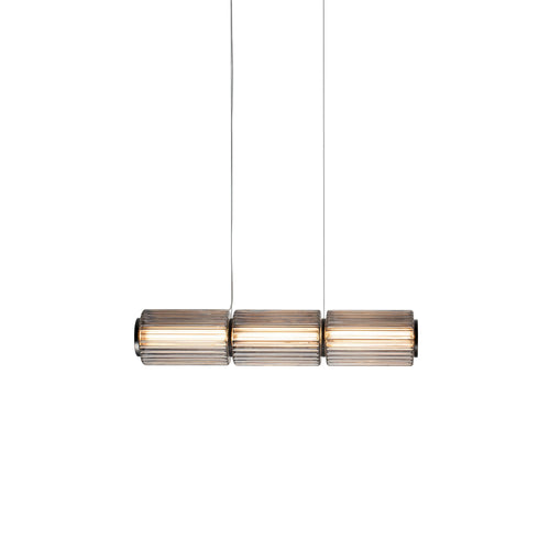 Column 175 Horizontal Pendant: 3 Units + Carbon