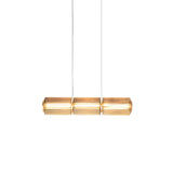 Column 175 Horizontal Pendant: 3 Units + Amber