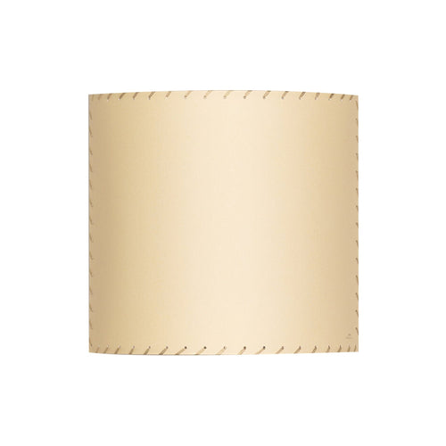 Comodín Wall Lamp: Square + Stitched Beige Parchment