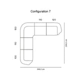 Sum Modular Sofa: Aluminum Base